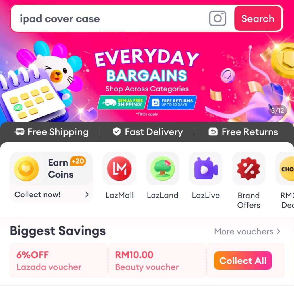 Lazada マレーシア ネットショッピング