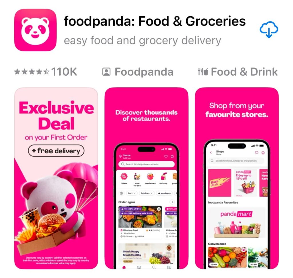 マレーシア foodpanda
