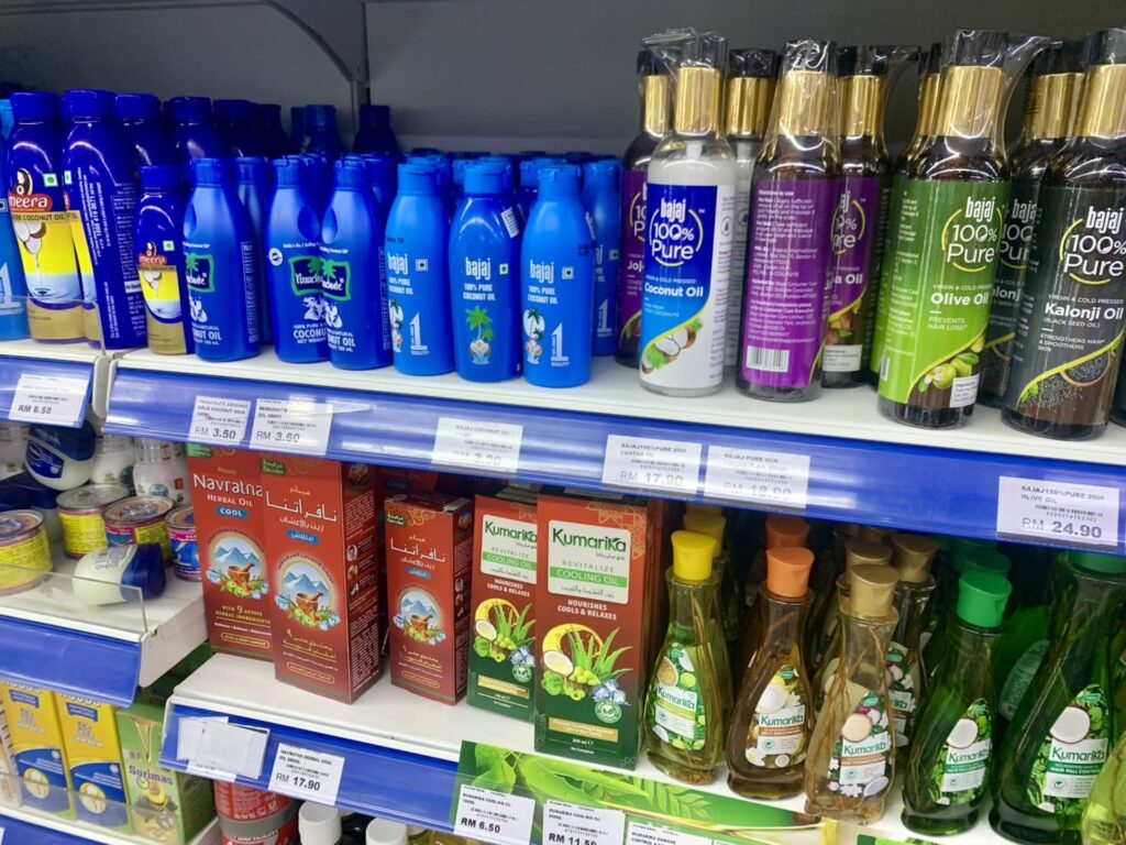 マレーシア インド街 お土産 ヘアオイル